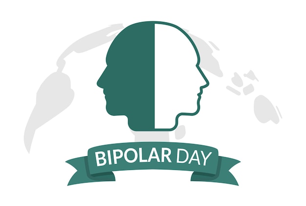 World Bipolar Day Design Illustration celebrated each year on March 30th