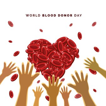 Illustrazione della giornata mondiale della donazione di sangue