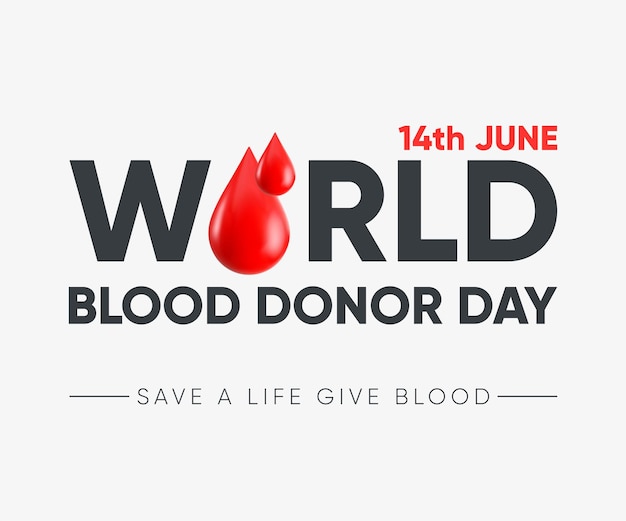 Vector world blood donor day background vector illustration