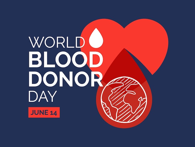 World Blood Donor Day Design Illustration Donor Blood Concept