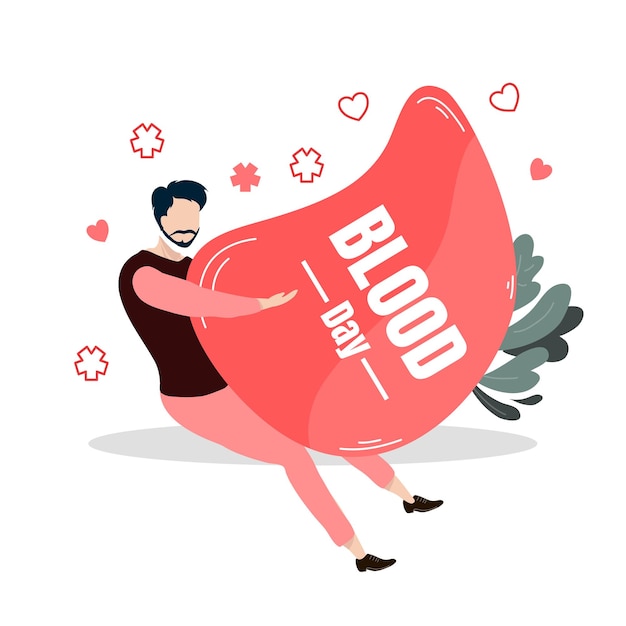 World blood donor day illustration vector design