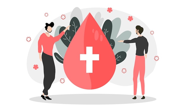 Vector world blood donor day illustration vector design