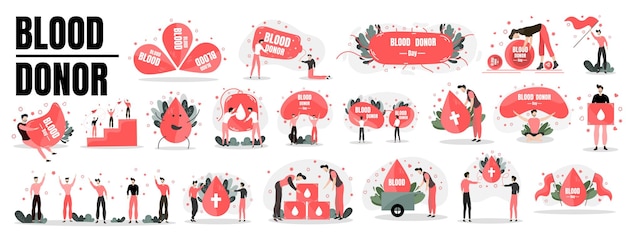 World blood donor day illustration vector design