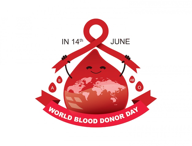 world blood donor day illustration
