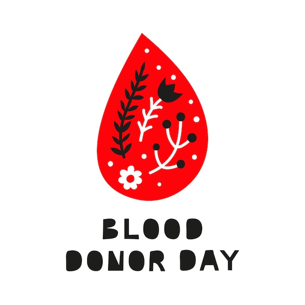 World blood donor day illustration