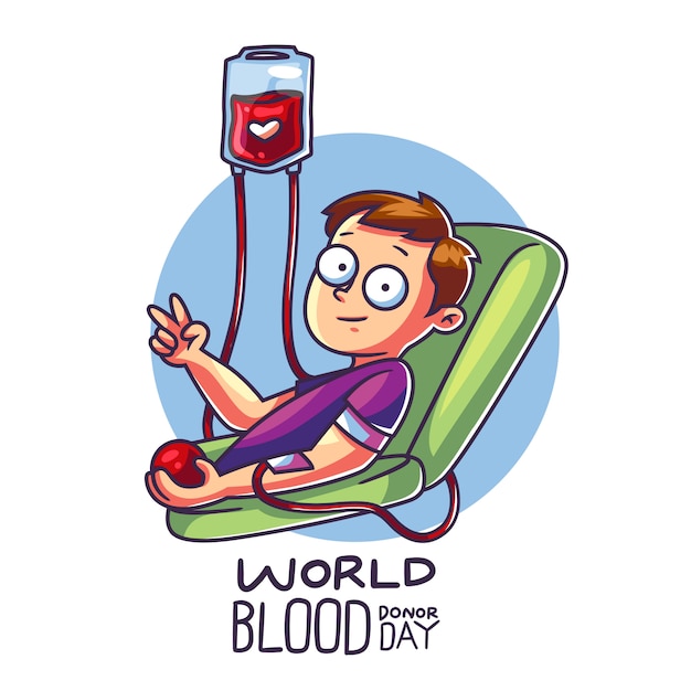 Vector world blood donor day