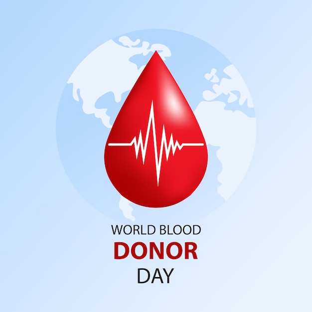 Vector world blood donor day