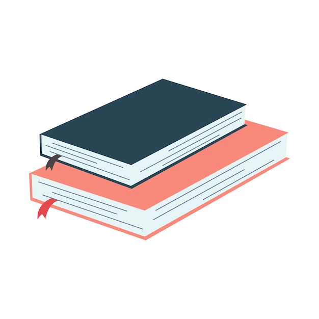 Vector world book day concept studying learning stack of books in cartoon flat style vector illustration