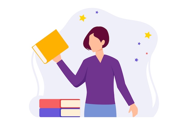 World Book Day Flat Design Illustration
