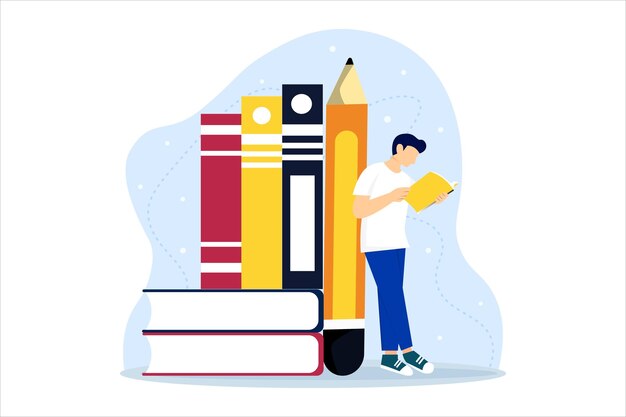 Vector world book day flat design