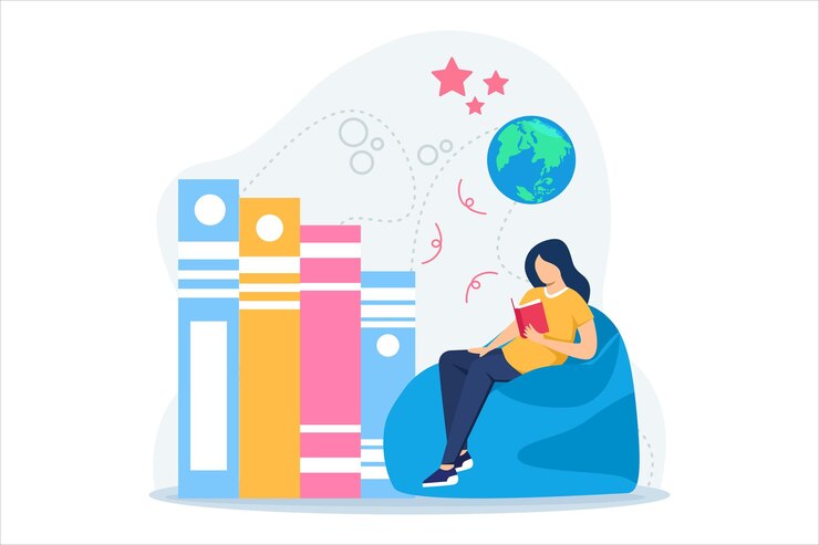 Vector world book day flat design