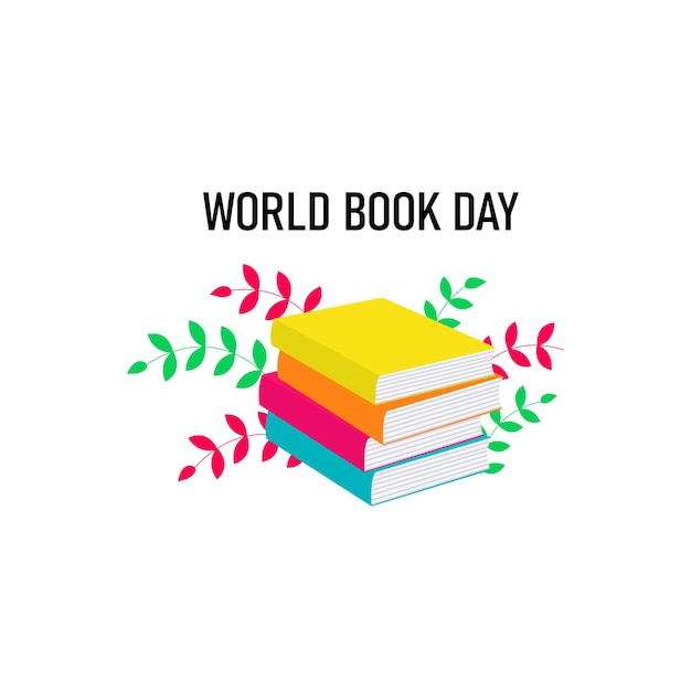 world book day illustration vector book day vector