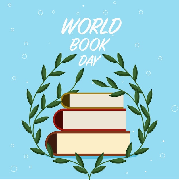 Всемирный день книги Стопка книг