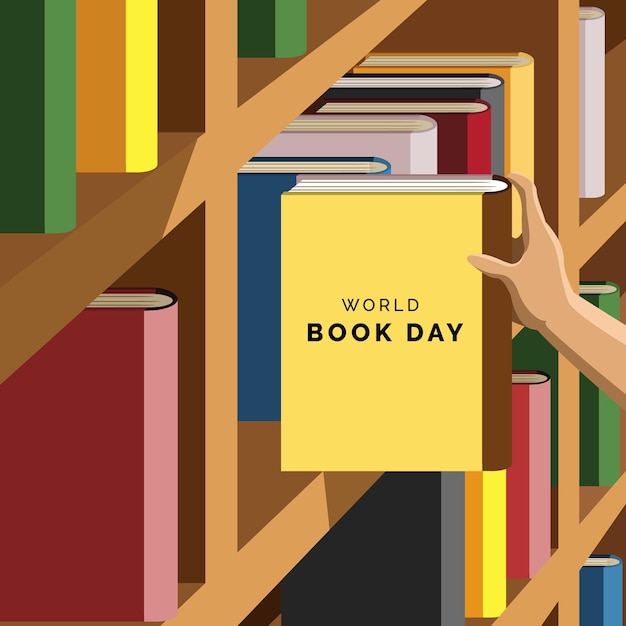 World book day vector illustration