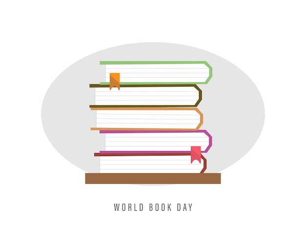 World book day, vector illustration