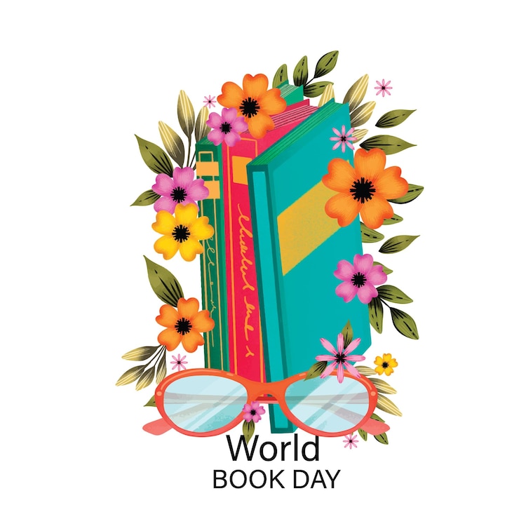 Vector world book day