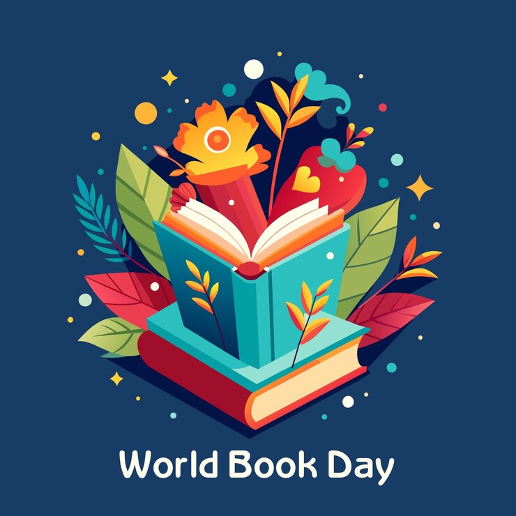 Vector world book day