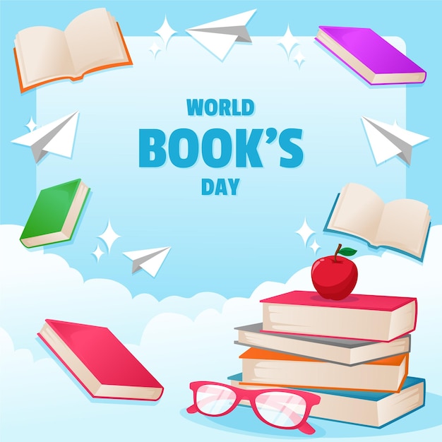 World Book's Day Background