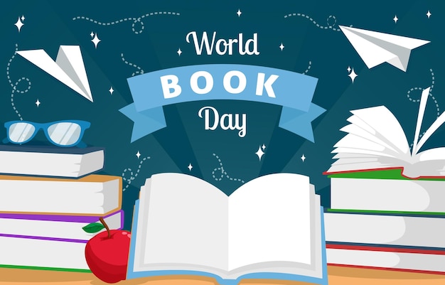 World Book's Day Background