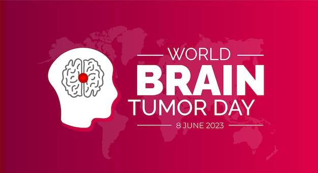 World Brain Tumor Day background or banner design template vector illustration