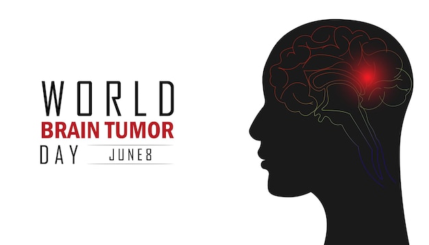 世界脳腫瘍の日のベクトル図