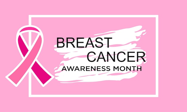 World breast cancer awareness month background design