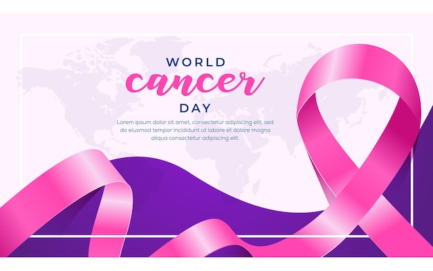 World cancer day background design