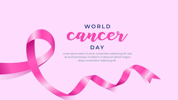 World cancer day background design