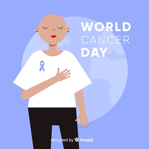 World cancer day background