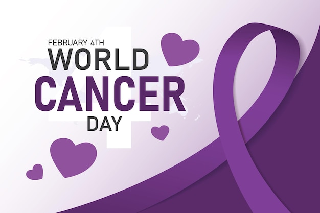 World Cancer Day banner design vector illustration