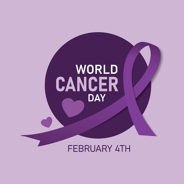 World Cancer Day banner design vector illustration