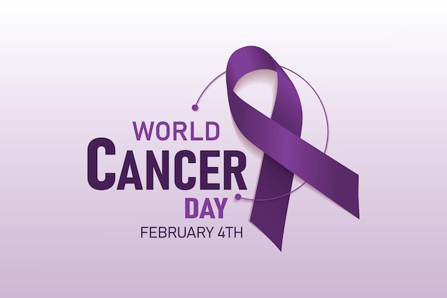 World Cancer Day banner design vector illustration