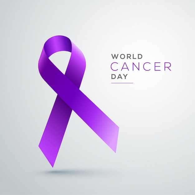 Vector world cancer day concept.