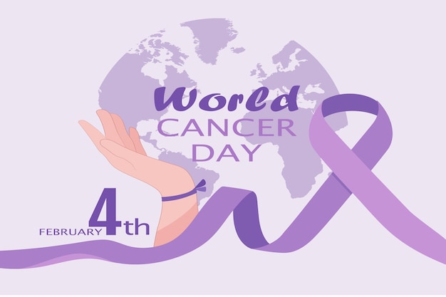 World Cancer Day design vector illustration