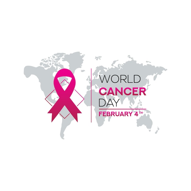 World Cancer Day February 4th concept poster Vector illustration