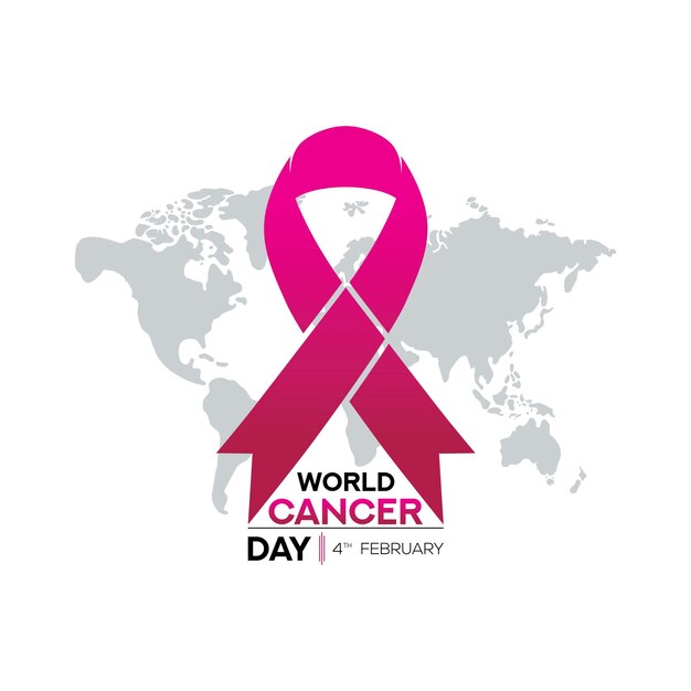 World Cancer Day February 4th concept poster Vector illustration