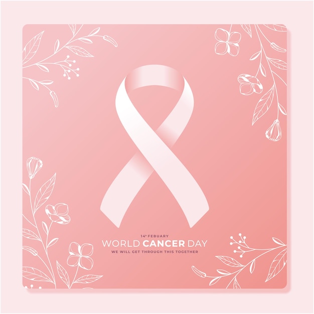 world cancer day illustration background