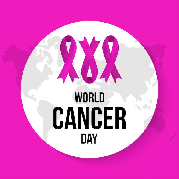 Вектор Всемирный день борьбы против рака