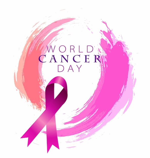 World Cancer Day Poster Or Banner illustration Background 4 February