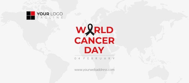 Vector world cancer day social media cover template