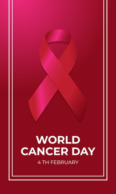 World cancer day stories template