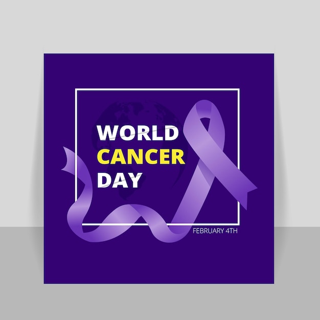 Vector world cancer day