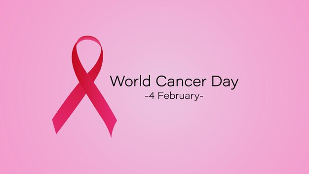 Vettore giornata mondiale del cancro