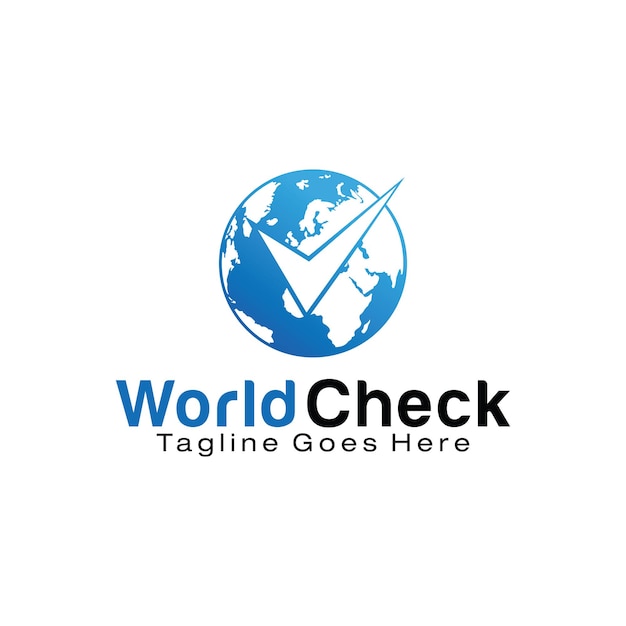 World Check logo design template