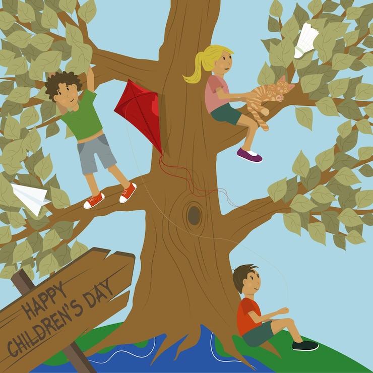 Vector world children's day