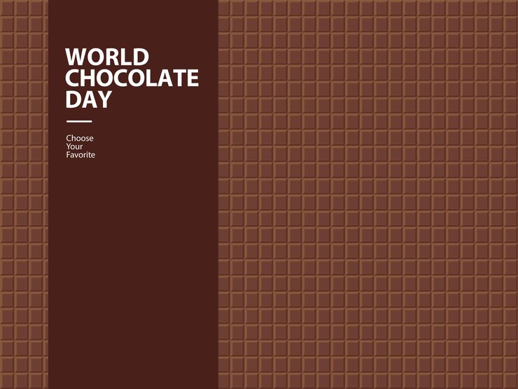 Vector world chocolate day event pattern wallpaper vector element cacao cocoa element dessert summer food