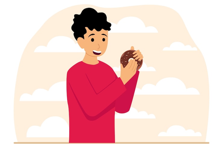 Vector world chocolate day flat design