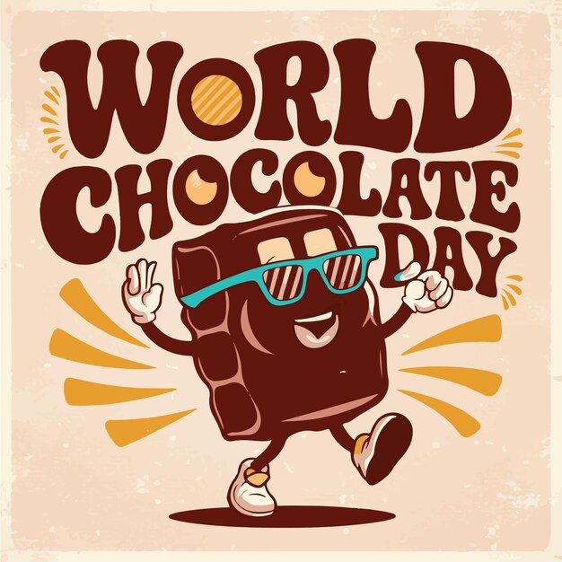 Vector world chocolate day