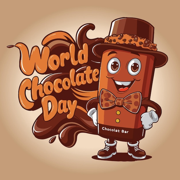 Vector world chocolate day