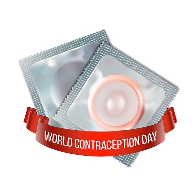 Vector world contraception day emblem